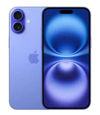 Apple iPhone 16 Plus color variants: Black, White, Pink, Teal, Ultramarine