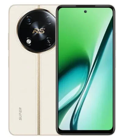 Itel RS4 128GB 8GB RAM gaming smartphone in Silvery White with racing-inspired back and 6.56-inch 120Hz display at Ekila Digital Hub
