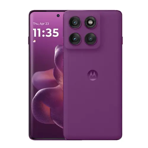 Motorola Edge 60 Pro 512GB 12GB RAM premium smartphone in Pantone Dazzling Blue vegan leather with 6.7-inch P-OLED display at Ekila Digital Hub