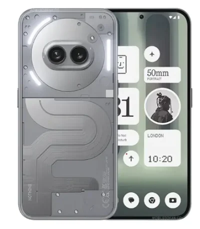 120Hz LTPO AMOLED screen on Nothing Phone 2 showing Nothing OS Android 13 for vibrant Kenya viewing