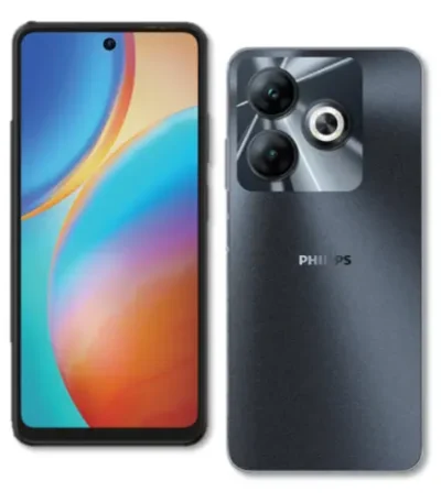 Philips Essence 10 128GB 3GB RAM smartphone in Black with 6.56-inch 90Hz display and slim polycarbonate build at Ekila Digital Hub