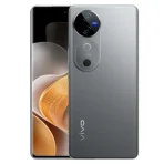 Vivo V40 512GB 12GB RAM smartphone in Titanium Grey with curved AMOLED display and Aura Light at Ekila Digital Hub